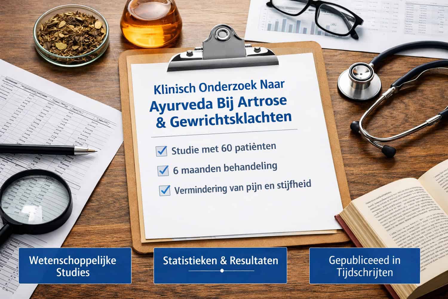Klinisch onderzoek naar Ayurveda bij artrose en gewrichtspijn met studie resultaten